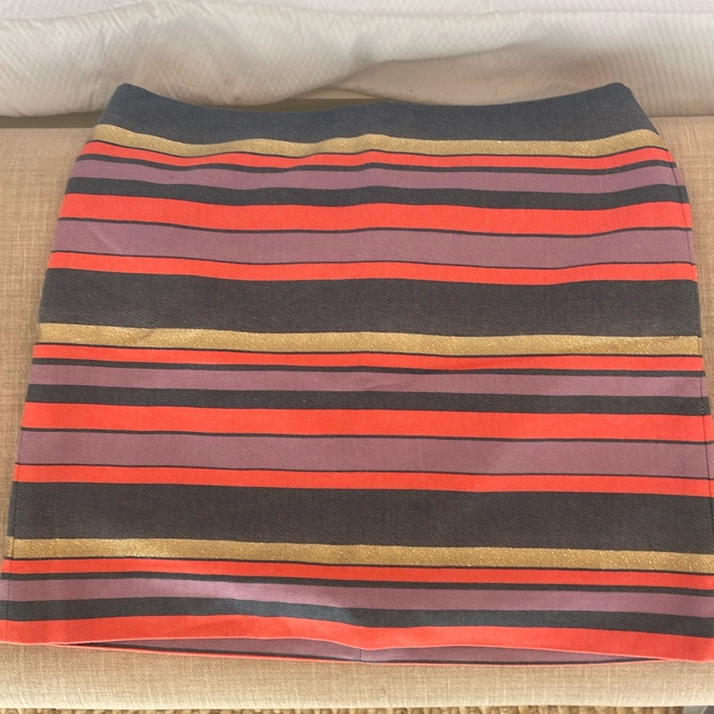 J. Crew Striped Skirt